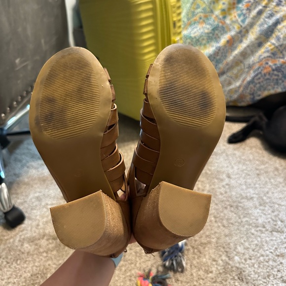 Vegan leather booties with open toe sandal - Picture 5 of 5